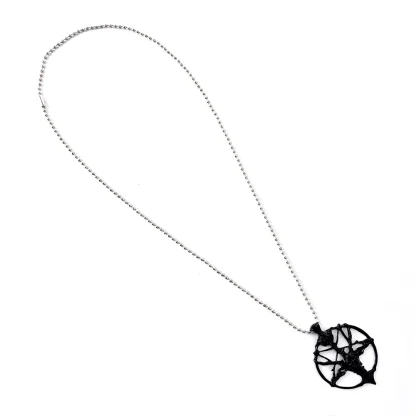 Gothic Design Necklace with Round Pendant - Image 6