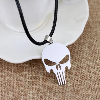 Simple Skull Pendant Necklace for Men - Image 5