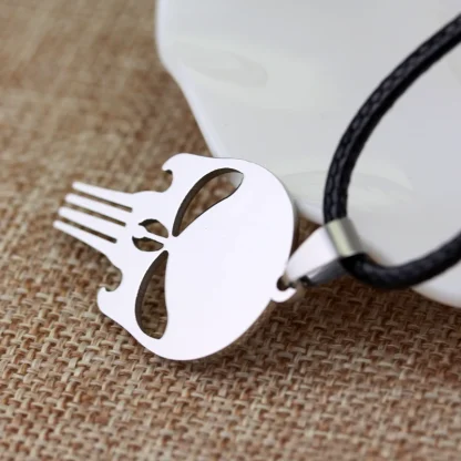 Simple Skull Pendant Necklace for Men - Image 4