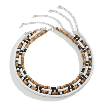 Beaded Elastic Neclace with Tribal Pattern - Image 9