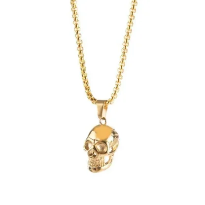 Shiny Skull Pendant Chain Necklaces
