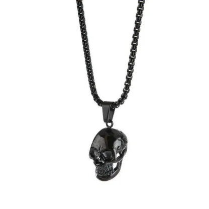 Shiny Skull Pendant Chain Necklaces - Image 4
