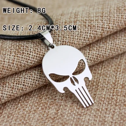 Simple Skull Pendant Necklace for Men - Image 6