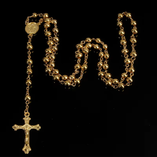 Rosary Necklace with Cross Pendant