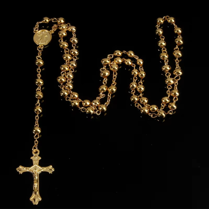 Rosary Necklace with Cross Pendant