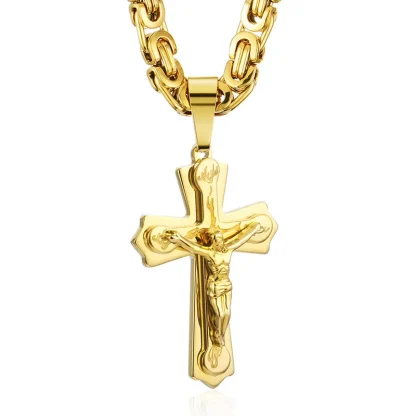 Religious Necklace with Crucifix Pendant - Image 3