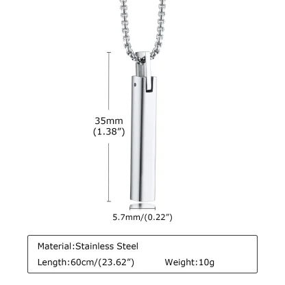 Simplicity Necklace with Vertical Bar Pendant - Image 6