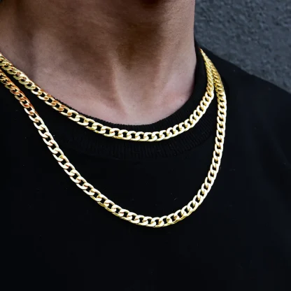 Classic Curb Chain Necklace for Men - Image 2