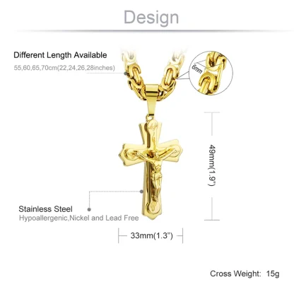 Religious Necklace with Crucifix Pendant - Image 5