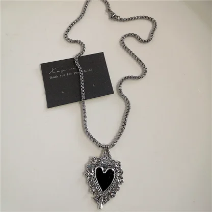 Gothic Style Necklace with Cross Pendant - Image 10