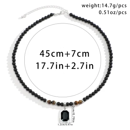 Adjustable Necklace with Beaded Design - Image 6