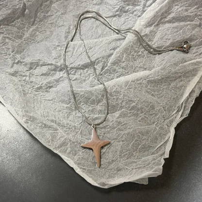 Hollow Out Necklace with Star Pendant - Image 14