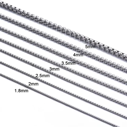 Simple Box Chain Necklaces for Men - Image 6