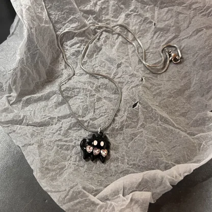 Hollow Out Necklace with Star Pendant - Image 6