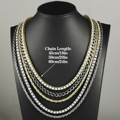 Classic Curb Chain Necklace for Men - Image 6