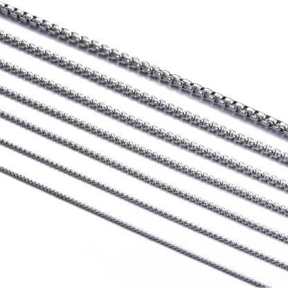 Simple Box Chain Necklaces for Men - Image 4